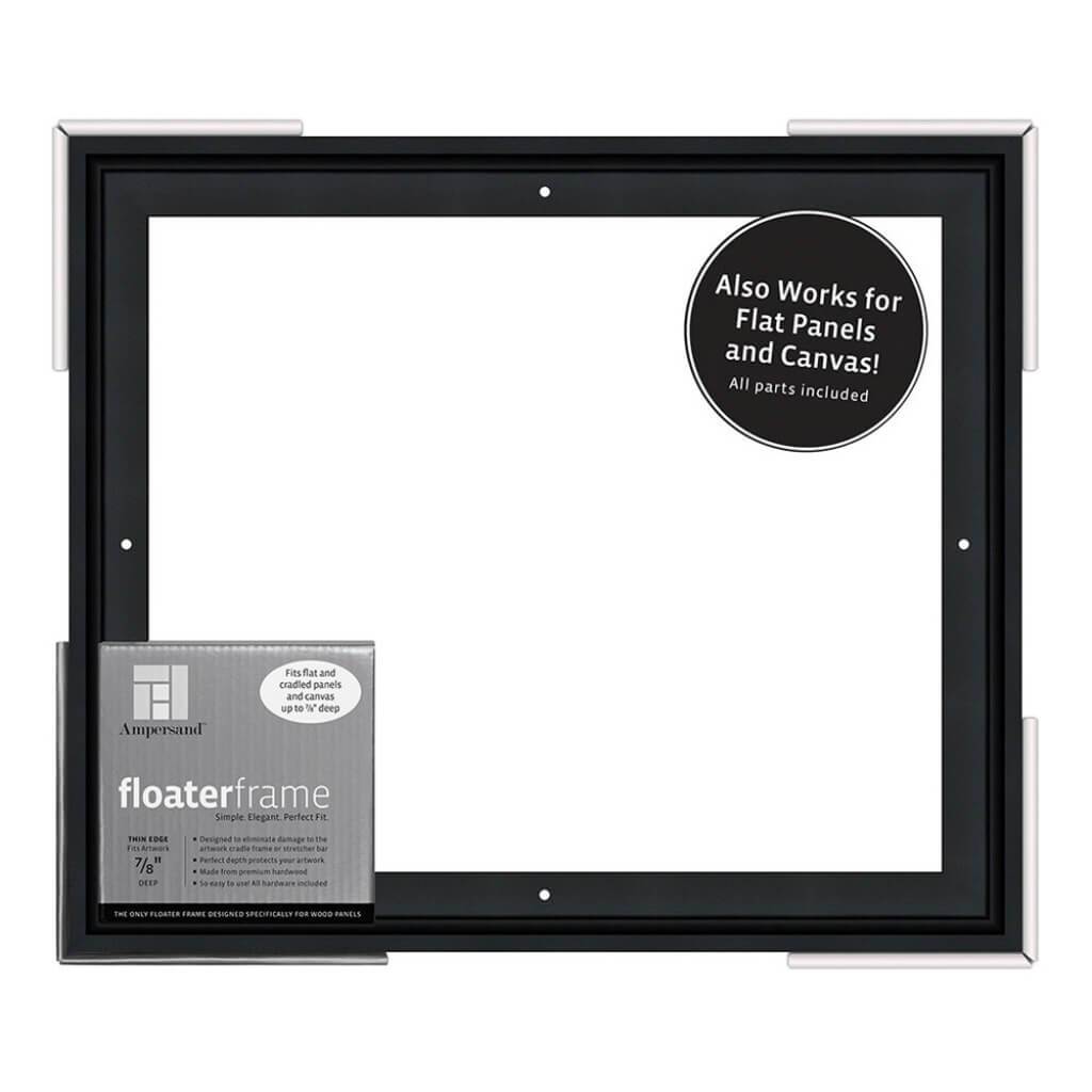 Floater Frames Thin Edge (1/4" Face) 1-1/4" Frame Profile for 7/8" Deep Artwork