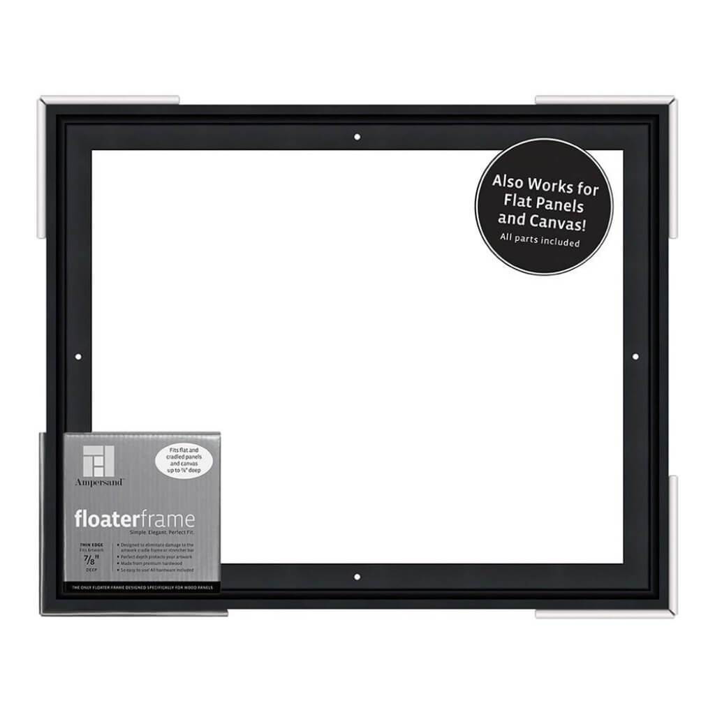 Floater Frames Thin Edge (1/4" Face) 1-1/4" Frame Profile for 7/8" Deep Artwork