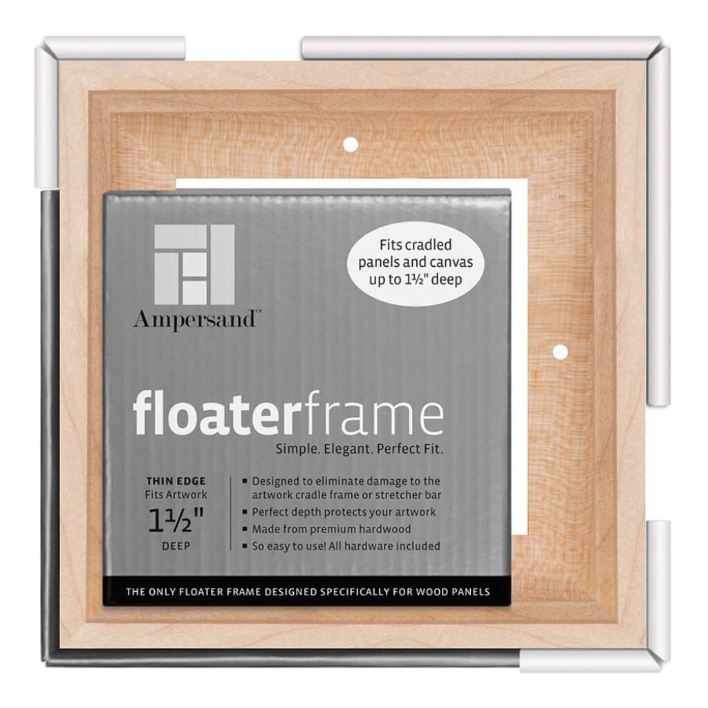 Floaterframes Thin Edge (1/4" Face) 1-7/8" Frame Profile for 1-1/2" Deep Artwork