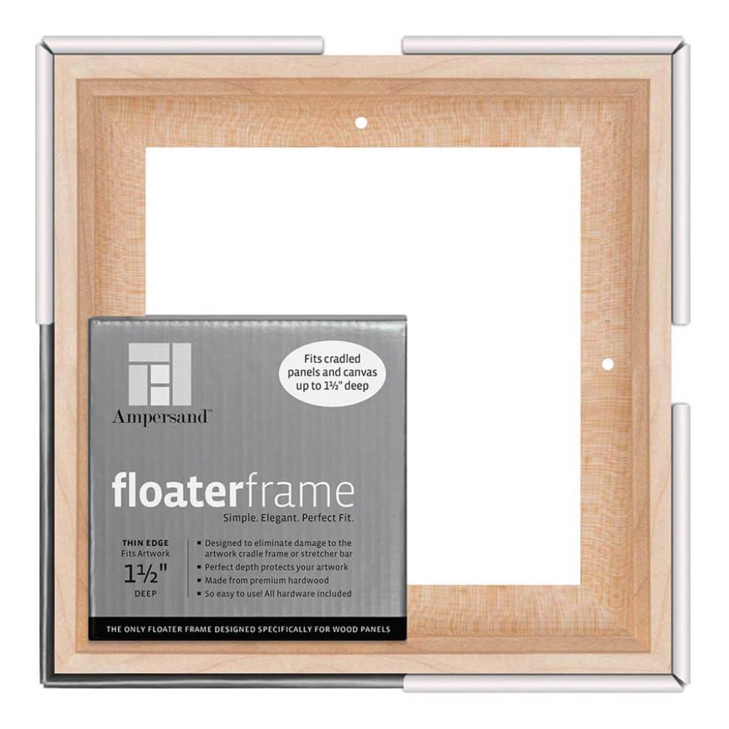 Floaterframes Thin Edge (1/4" Face) 1-7/8" Frame Profile for 1-1/2" Deep Artwork