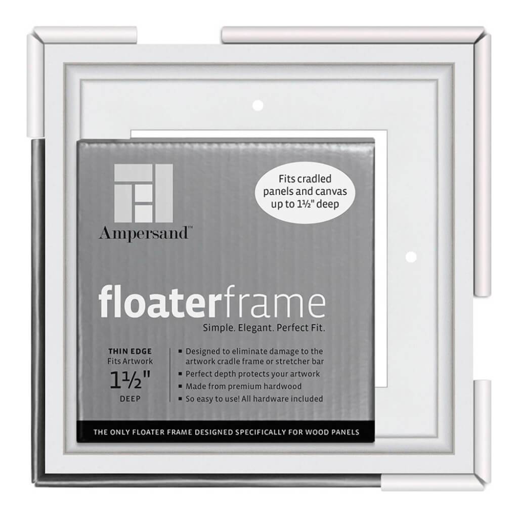 Floaterframes Thin Edge (1/4" Face) 1-7/8" Frame Profile for 1-1/2" Deep Artwork