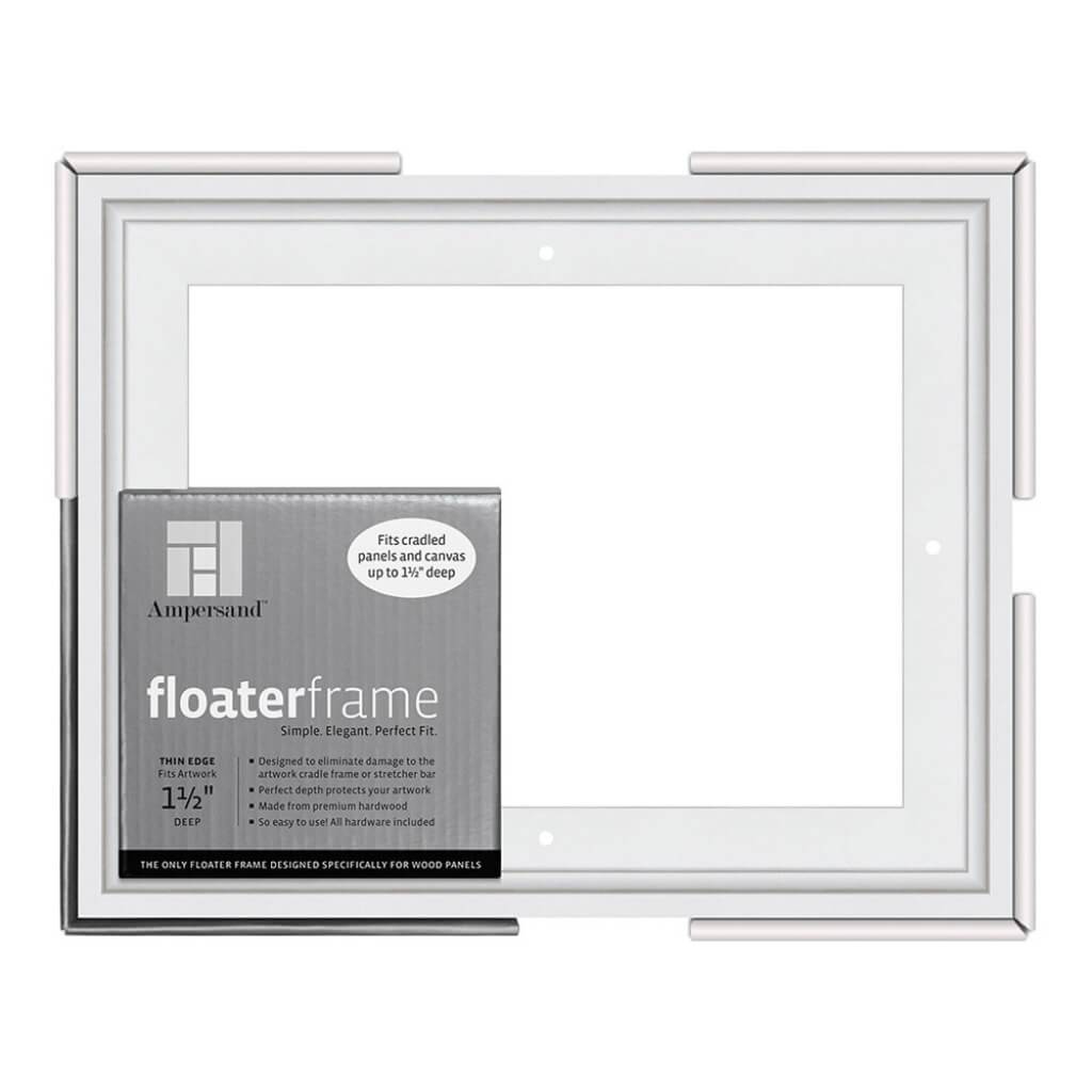 Floaterframes Thin Edge (1/4" Face) 1-7/8" Frame Profile for 1-1/2" Deep Artwork