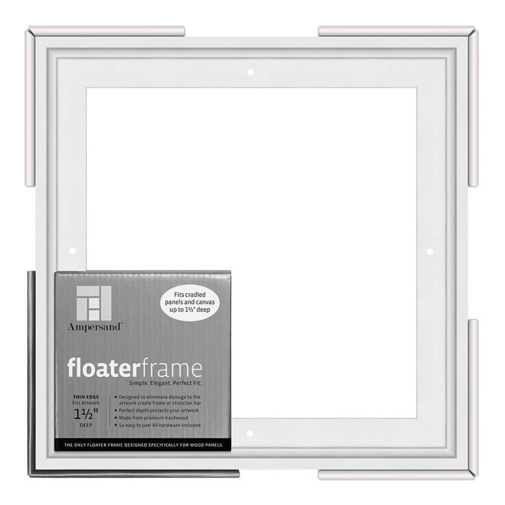 Floaterframes Thin Edge (1/4" Face) 1-7/8" Frame Profile for 1-1/2" Deep Artwork