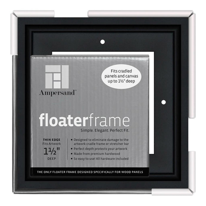 Floaterframes Thin Edge (1/4" Face) 1-7/8" Frame Profile for 1-1/2" Deep Artwork