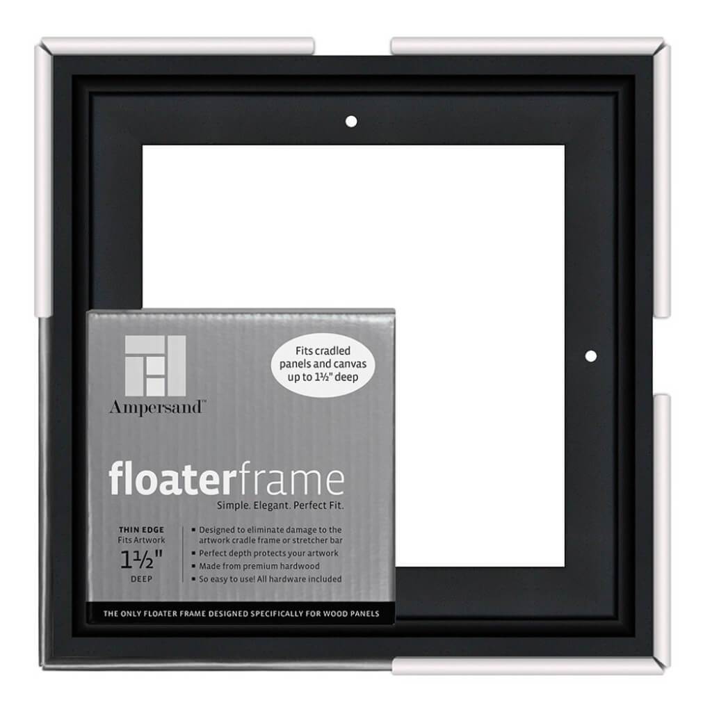 Floaterframes Thin Edge (1/4" Face) 1-7/8" Frame Profile for 1-1/2" Deep Artwork
