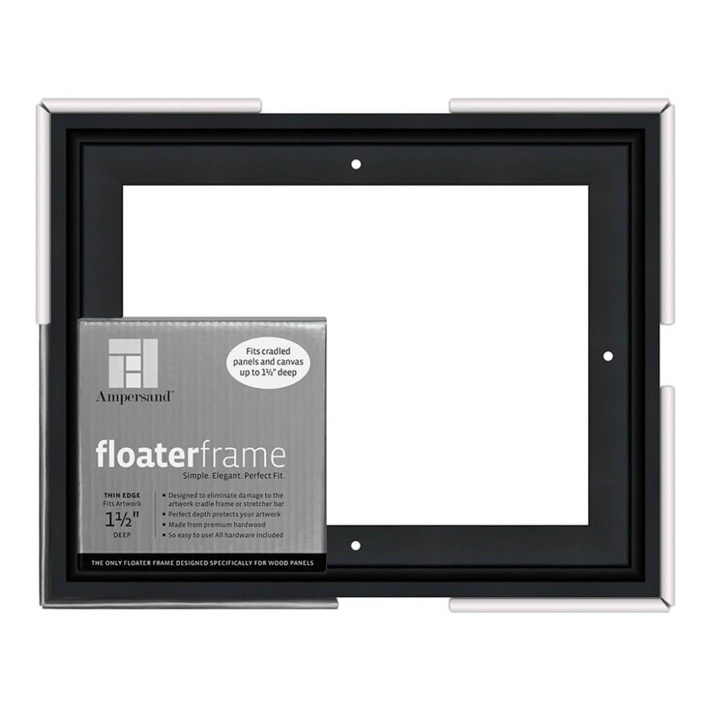 Floaterframes Thin Edge (1/4" Face) 1-7/8" Frame Profile for 1-1/2" Deep Artwork