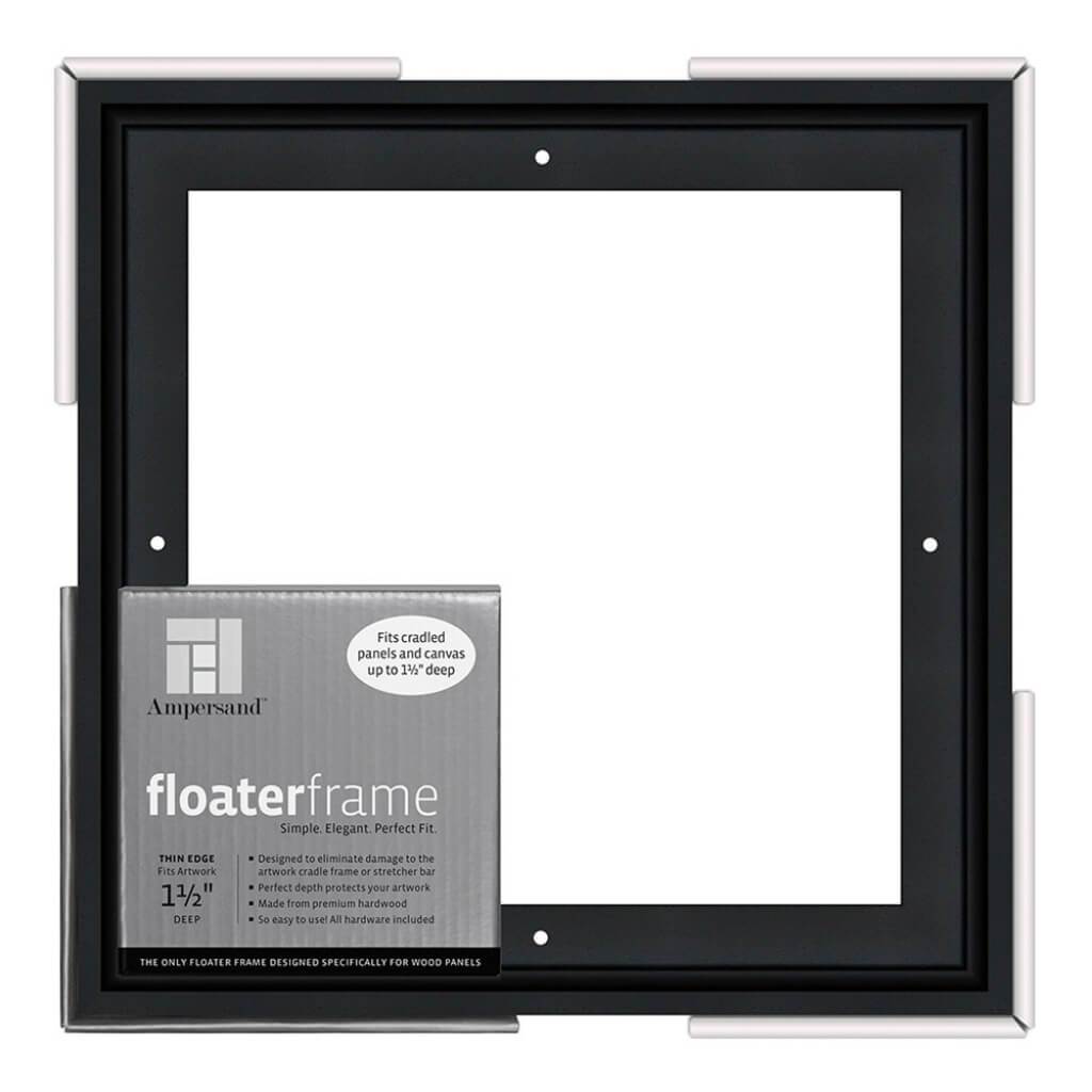 Floaterframes Thin Edge (1/4" Face) 1-7/8" Frame Profile for 1-1/2" Deep Artwork