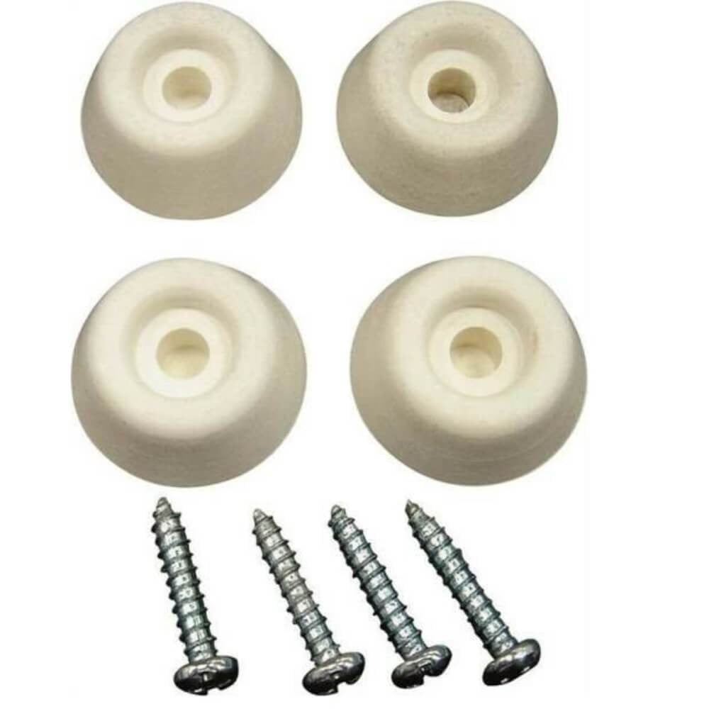 BUMPER SCREW RUBBER 7/BIN WHT 