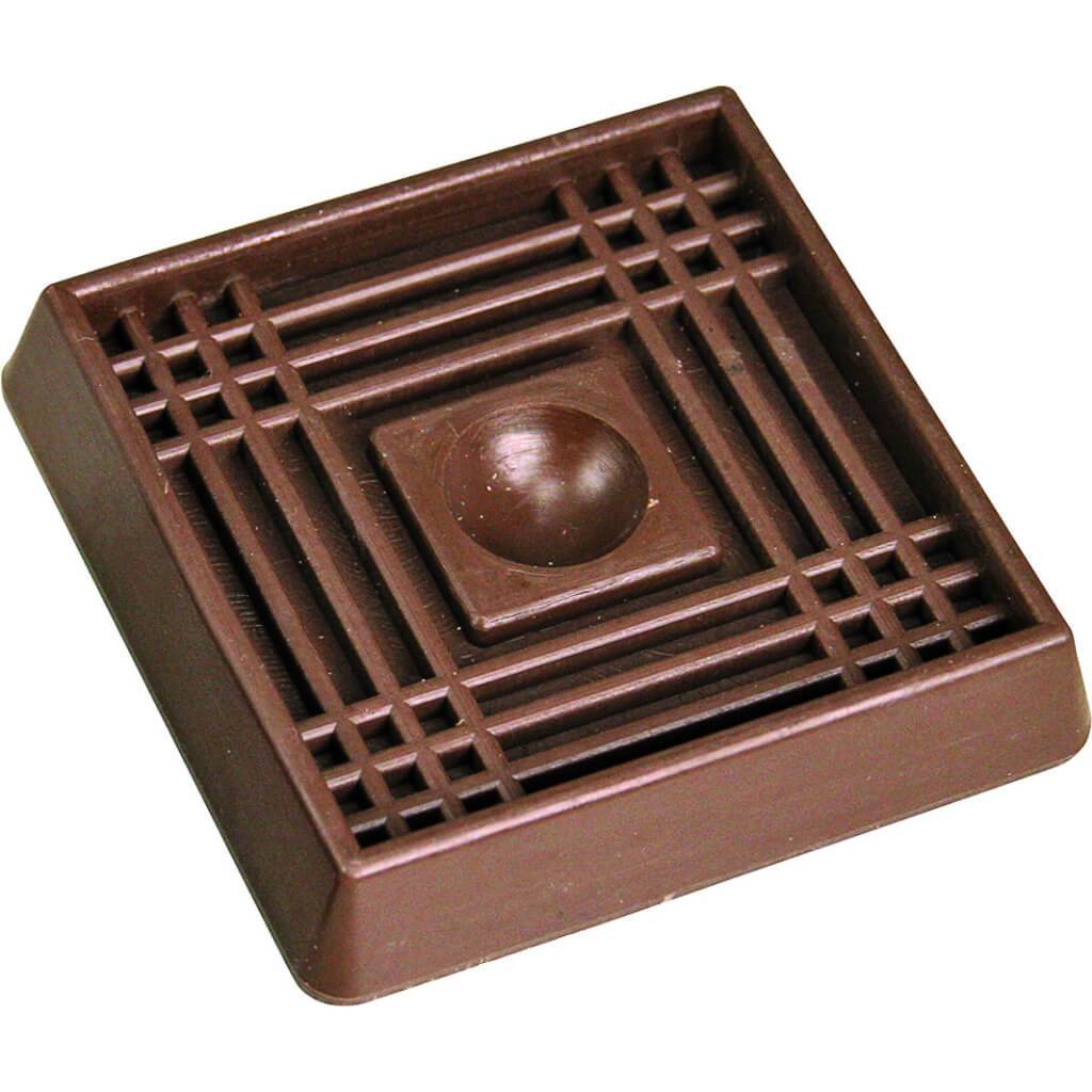 CUP SQUARE RUBBER 2IN BROWN 