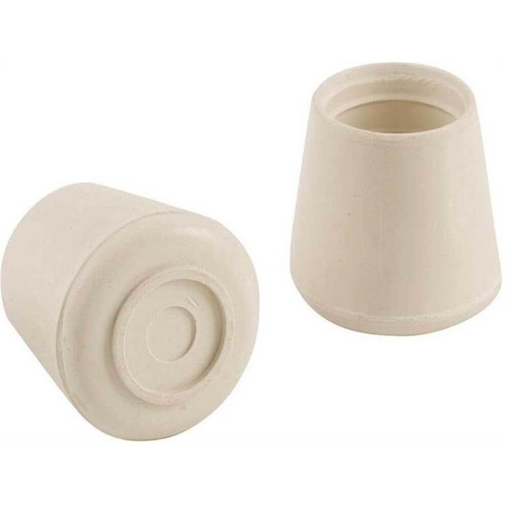 LEG TIP RUBBER 1 INCH WHITE 