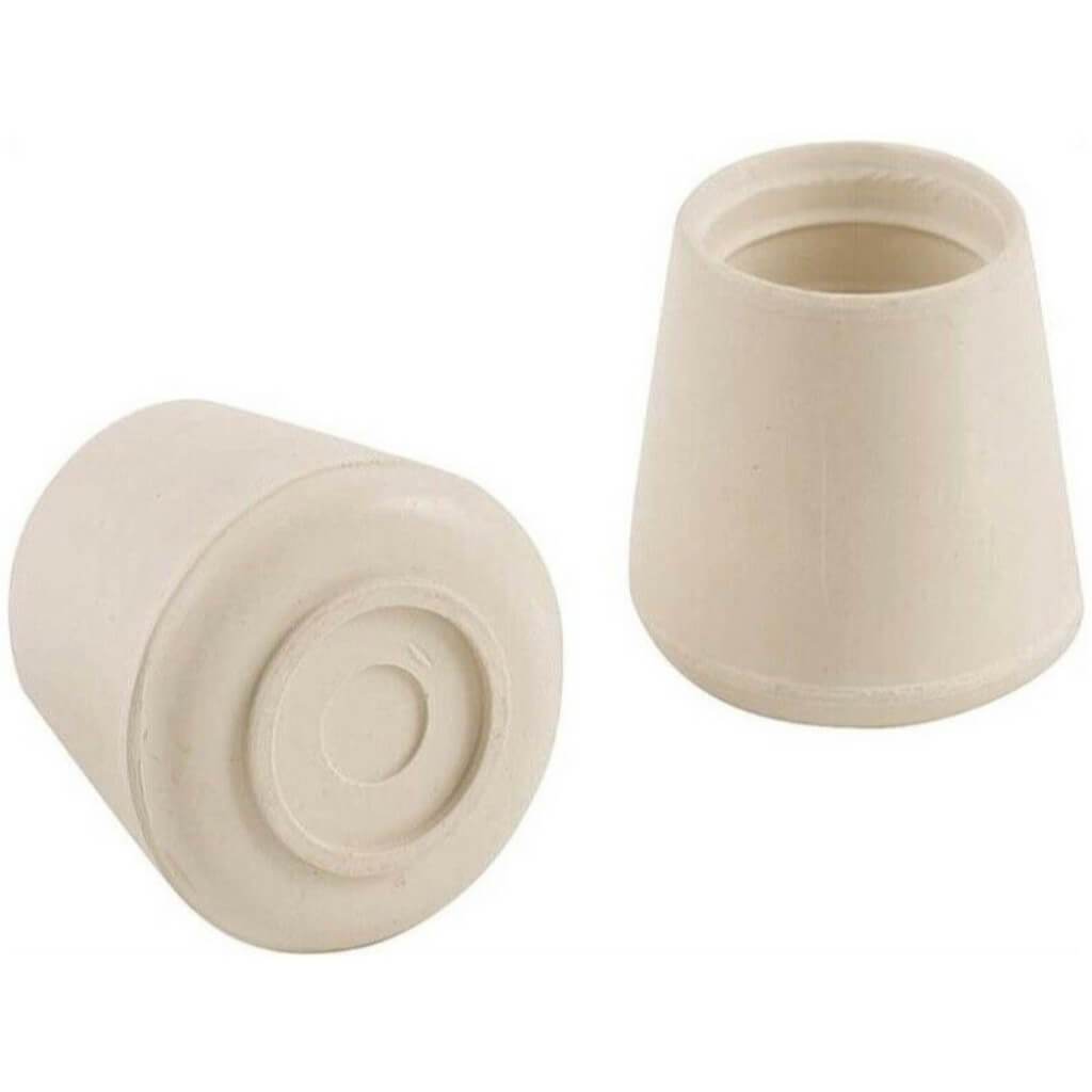 LEG TIP RUBBER 1/2 INCH WHITE 