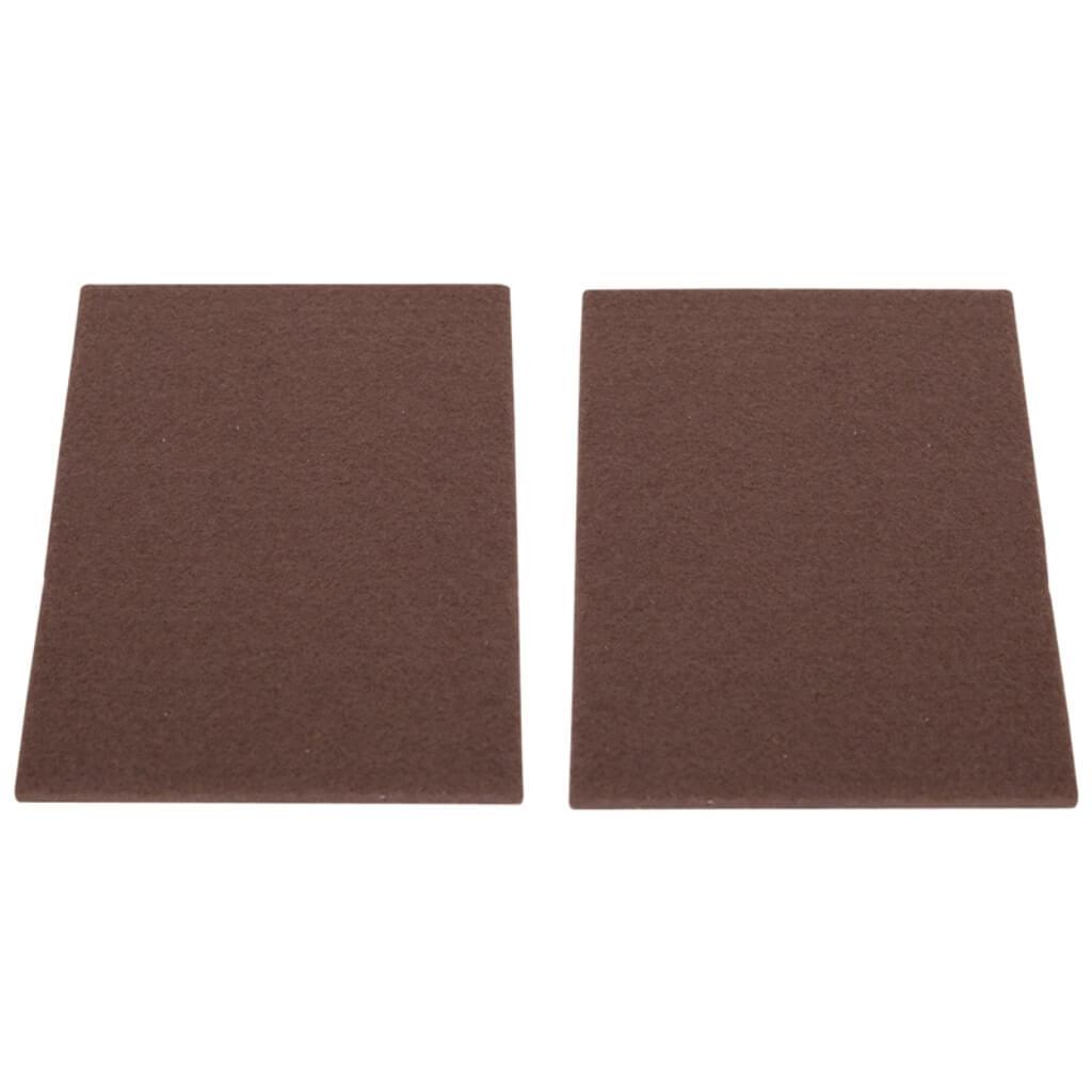 PAD FELT LT DUTY 4-1/2X6IN BRN 