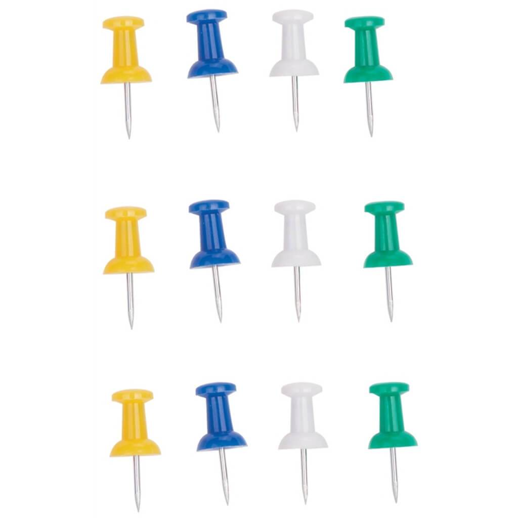 PUSH PINS 16PC/CARD 