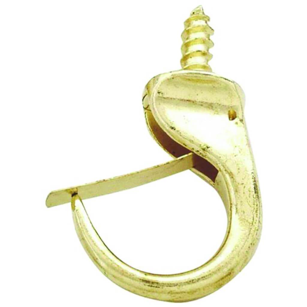 SAFETY HOOKS POL BRASS 7/8IN 