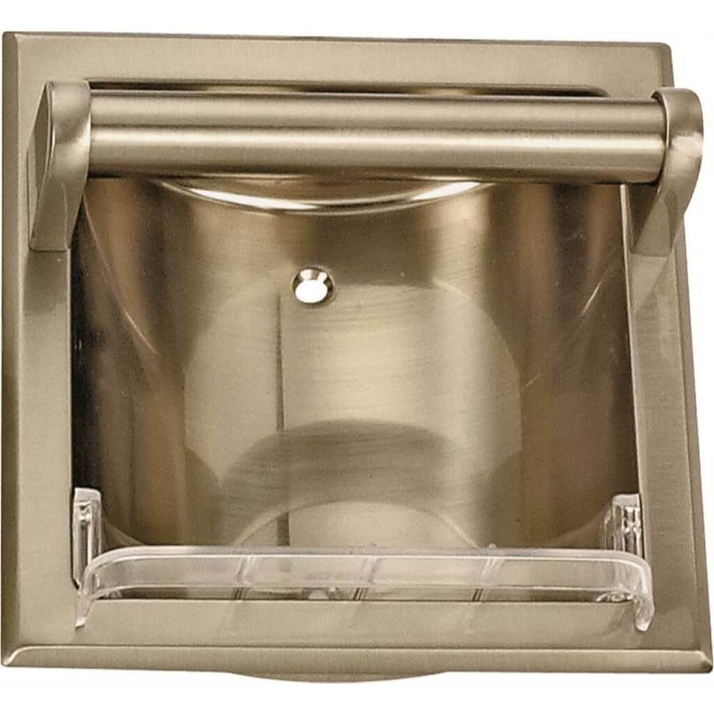 SOAP HOLDER-GRAB BAR BR NICKL 