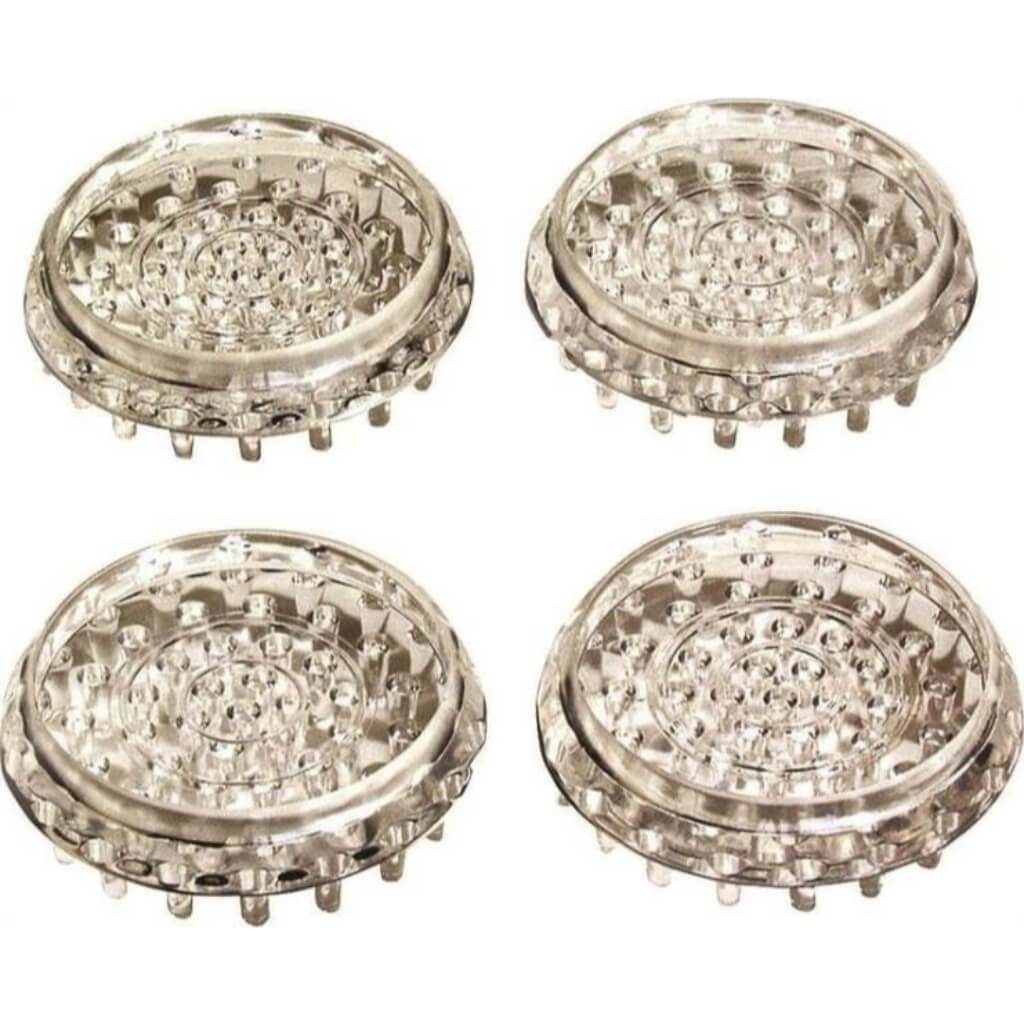 SPIKED CUPS RND 1-5/8IN CLEAR 