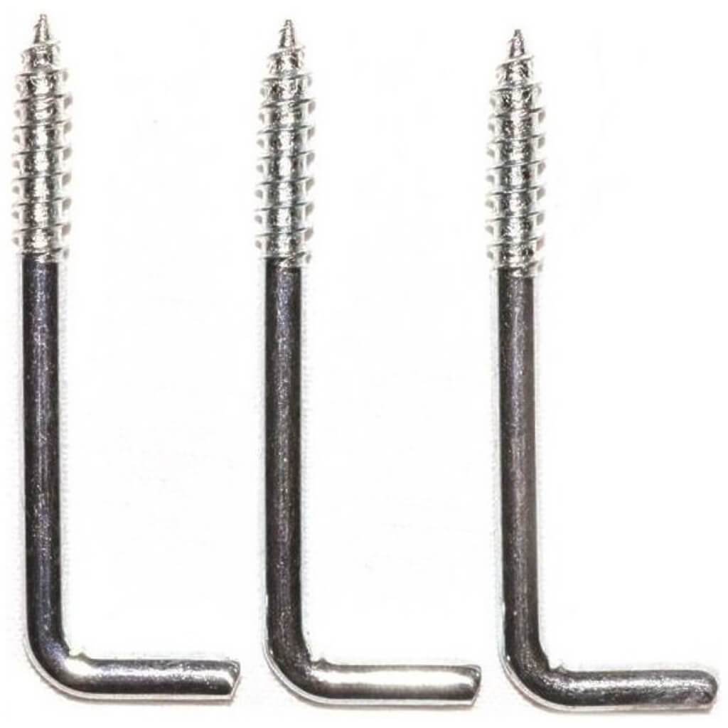 SQUARE SCREW HOOK 2-5/8IN ZP 