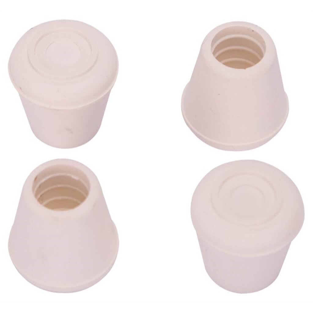 TIP FURNITURE LEG 1/2IN WHITE 