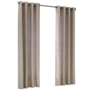 Damascus Grommet Panel Curtains Gray