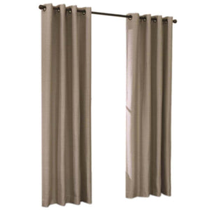 Quezon Grommet Top Panel Curtains Taupe