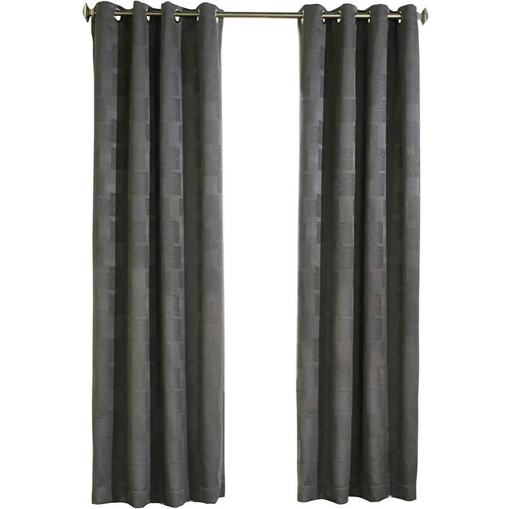 Nippon Grommet Top Panel Curtains Charcoal