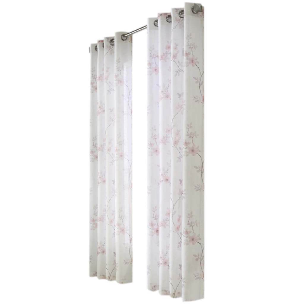 Blossom Grommet Top Panel Curtains Blush 50in x 84in