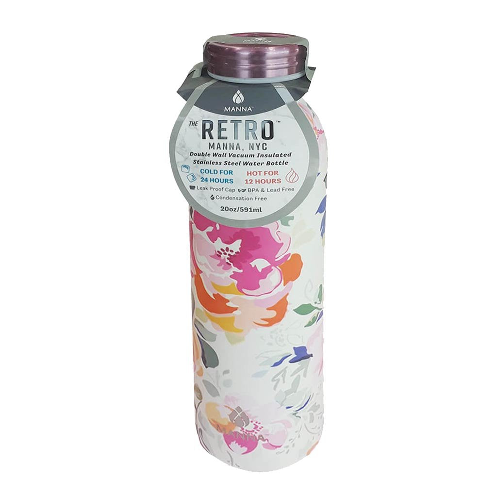 Retro Floral Bottle 20oz / 591ml