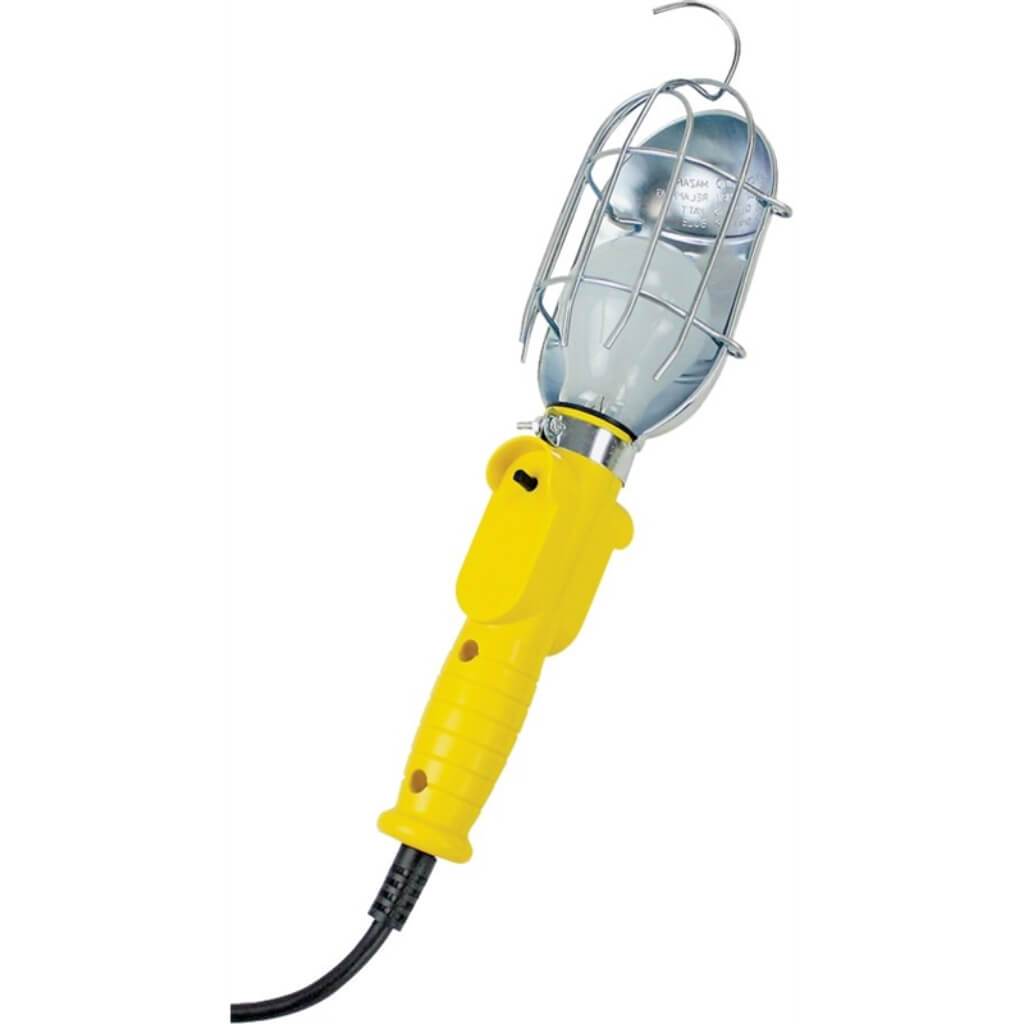 75W Yellow Metal Worklight W/6ft 16/3 SJTW Cord 