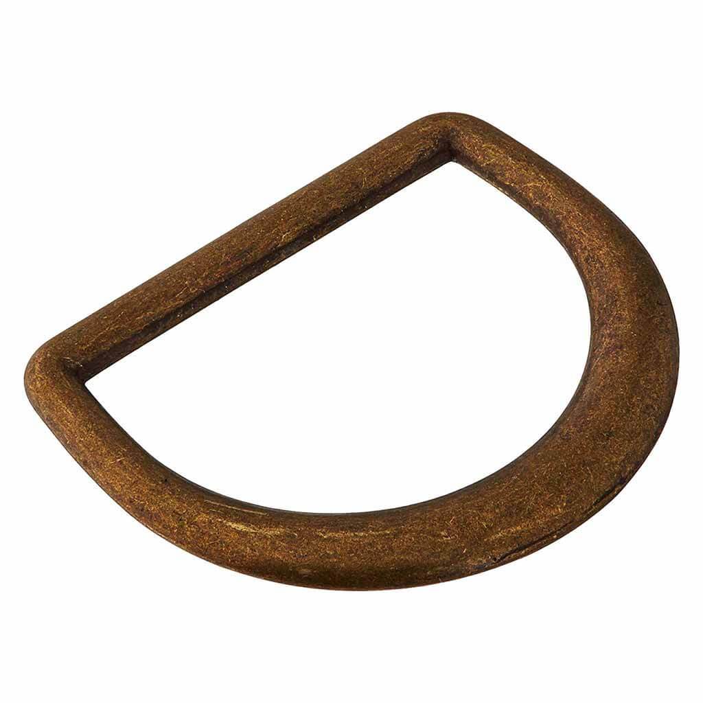 D Ring Antique Gold 3/4in