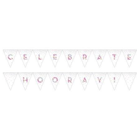 Rainbow Foil Birthday Party Banner 