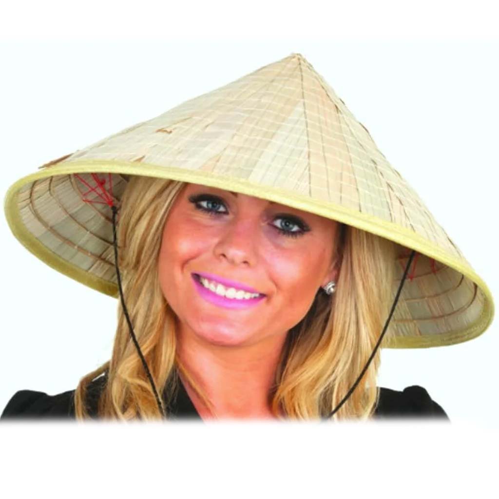 Large Bamboo Coolie Hat 