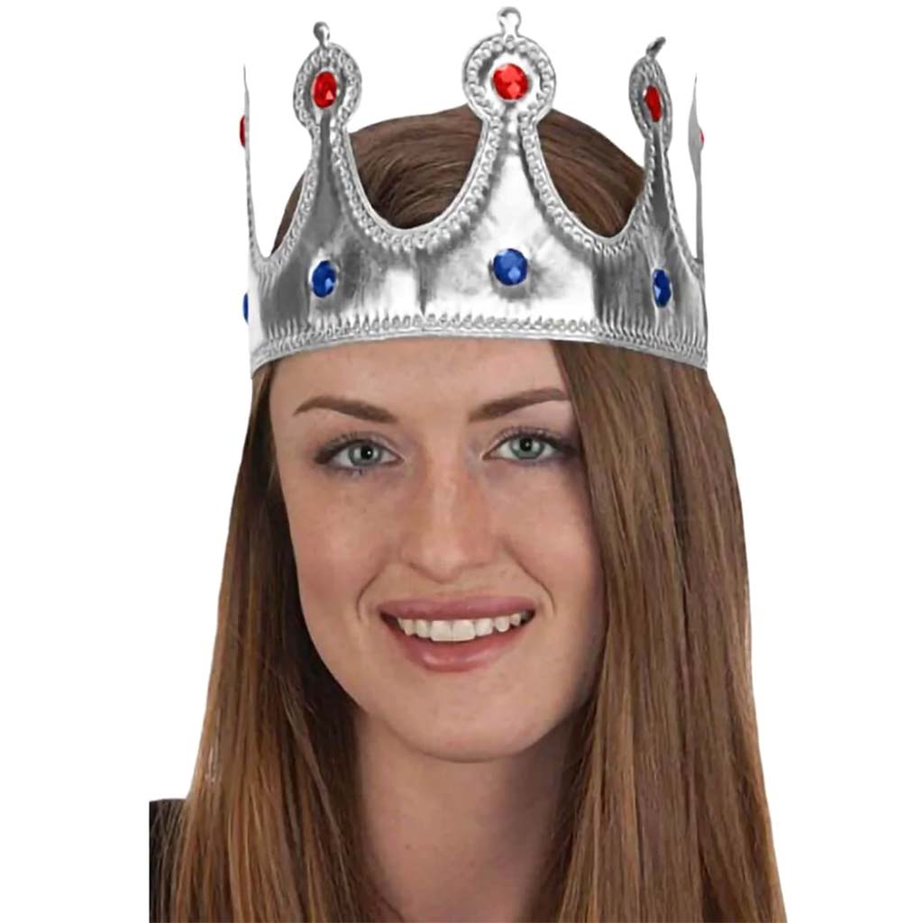 Silver Jeweled Crown 