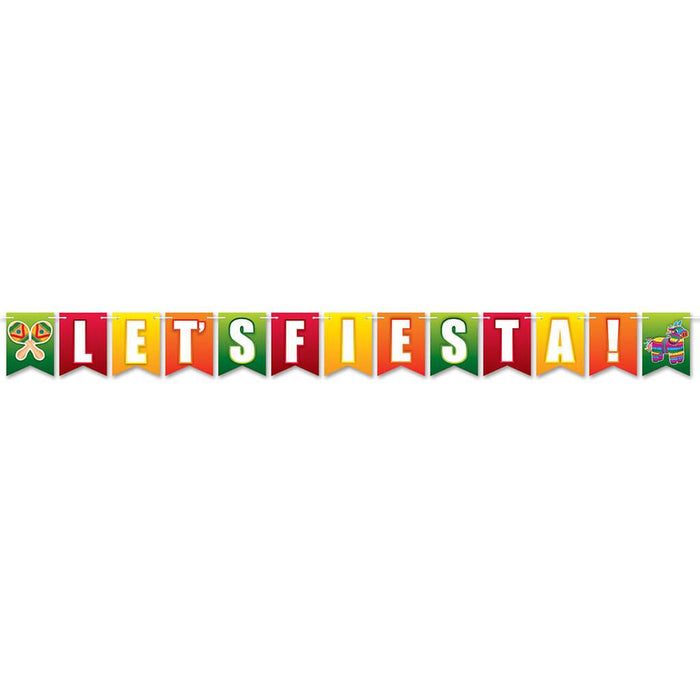 Streamer Let'S Fiesta/ Taco Tuesday 6in x 12ft 