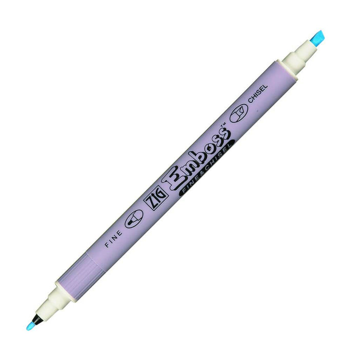 Zig Emboss Fine & Chisel Twin Tip Marker - Clear 
