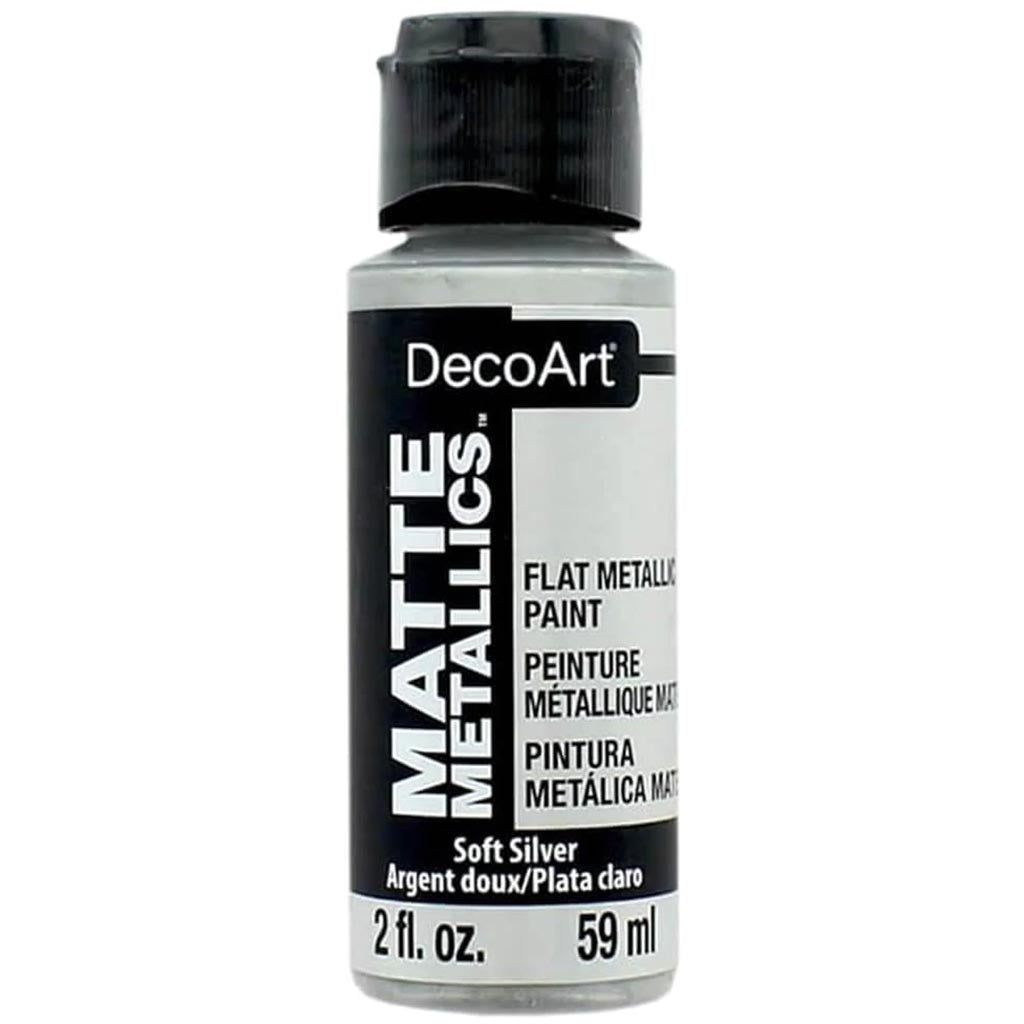 MATTE METALLICS PAINT SOFT SILVER 2OZ