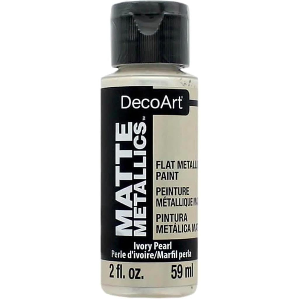 MATTE METALLICS PAINT IVORY PEARL 2OZ