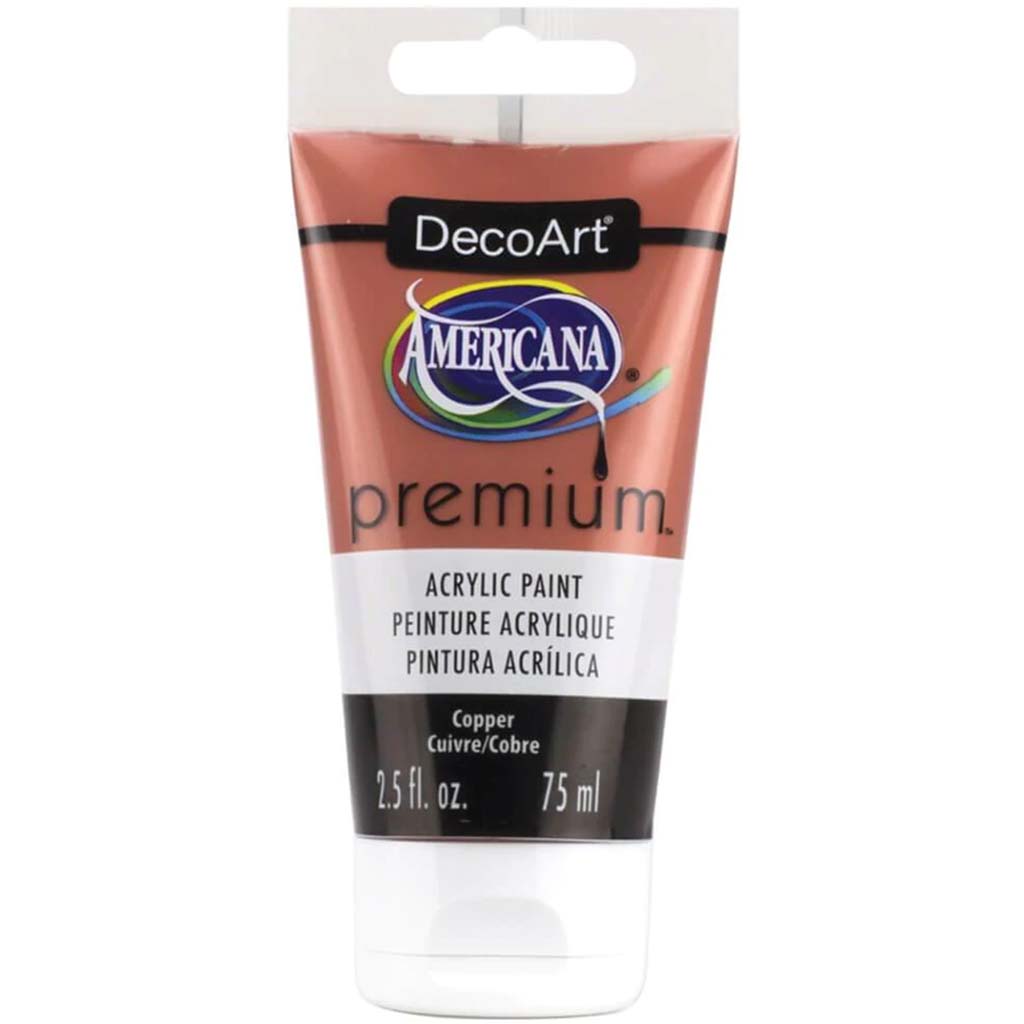 Americana Premium Acrylic Metallic Paint Tube 2.5oz