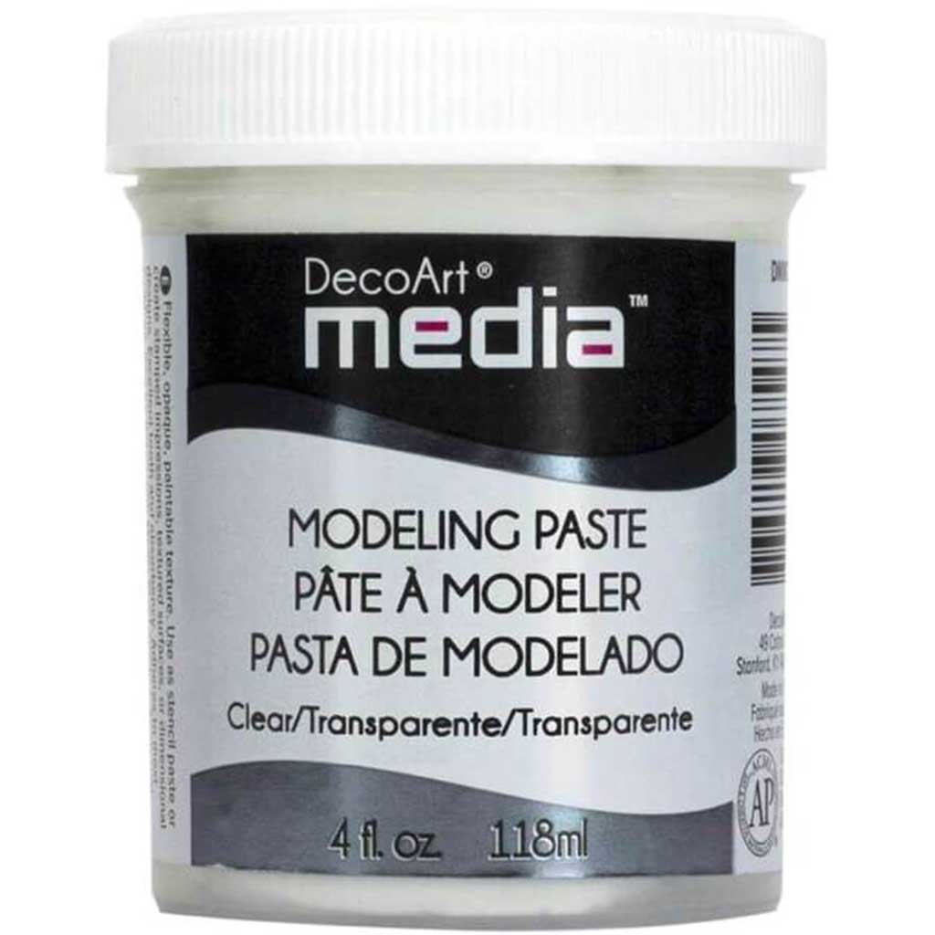 Decoart Modeling Paste Clear 4oz