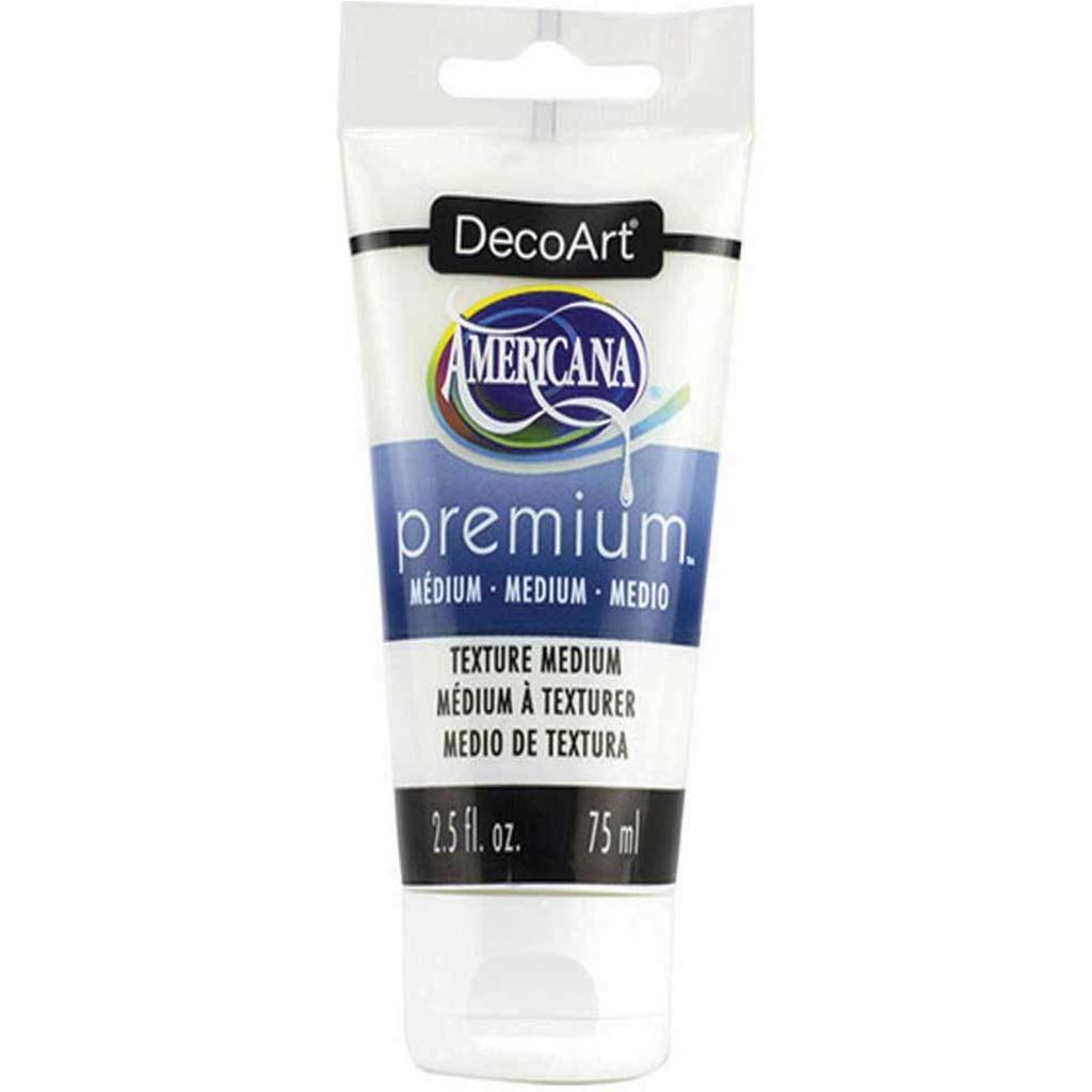 Acrylic Medium Paint Tube Americana Premium 2.54oz Texture