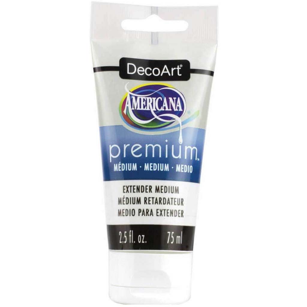 Acrylic Medium Paint Tube Americana Premium 2.54oz Extender