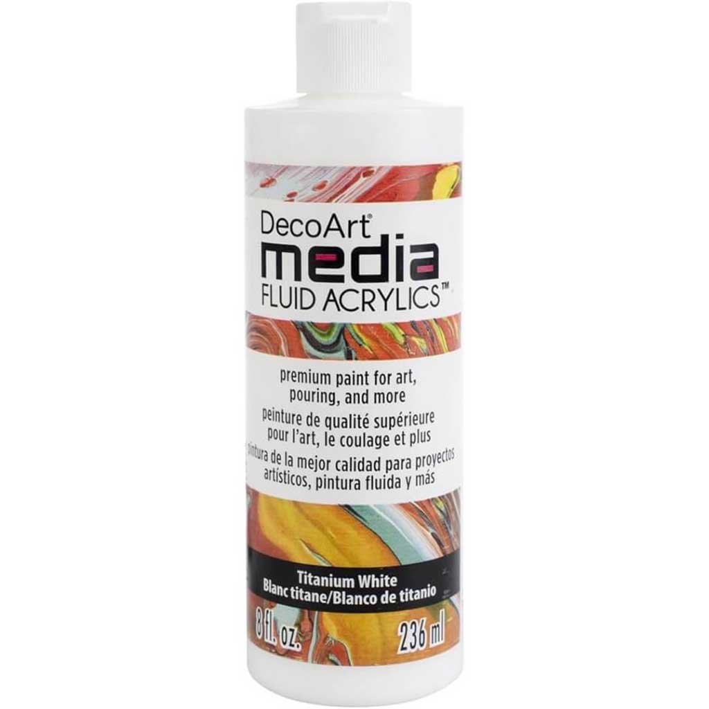 Media Fluid Acrylic 8oz Titanium White