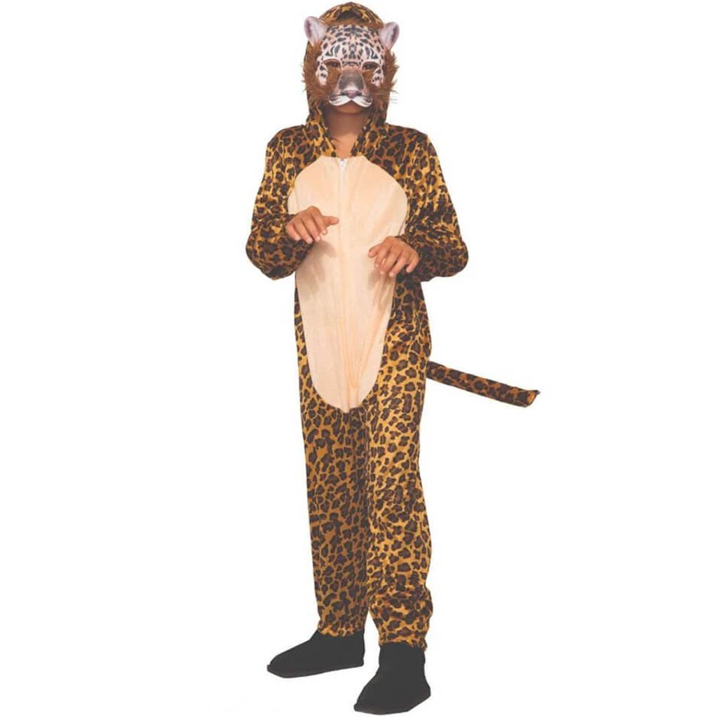 Leopard Jumpsuit &amp; Mask Costume