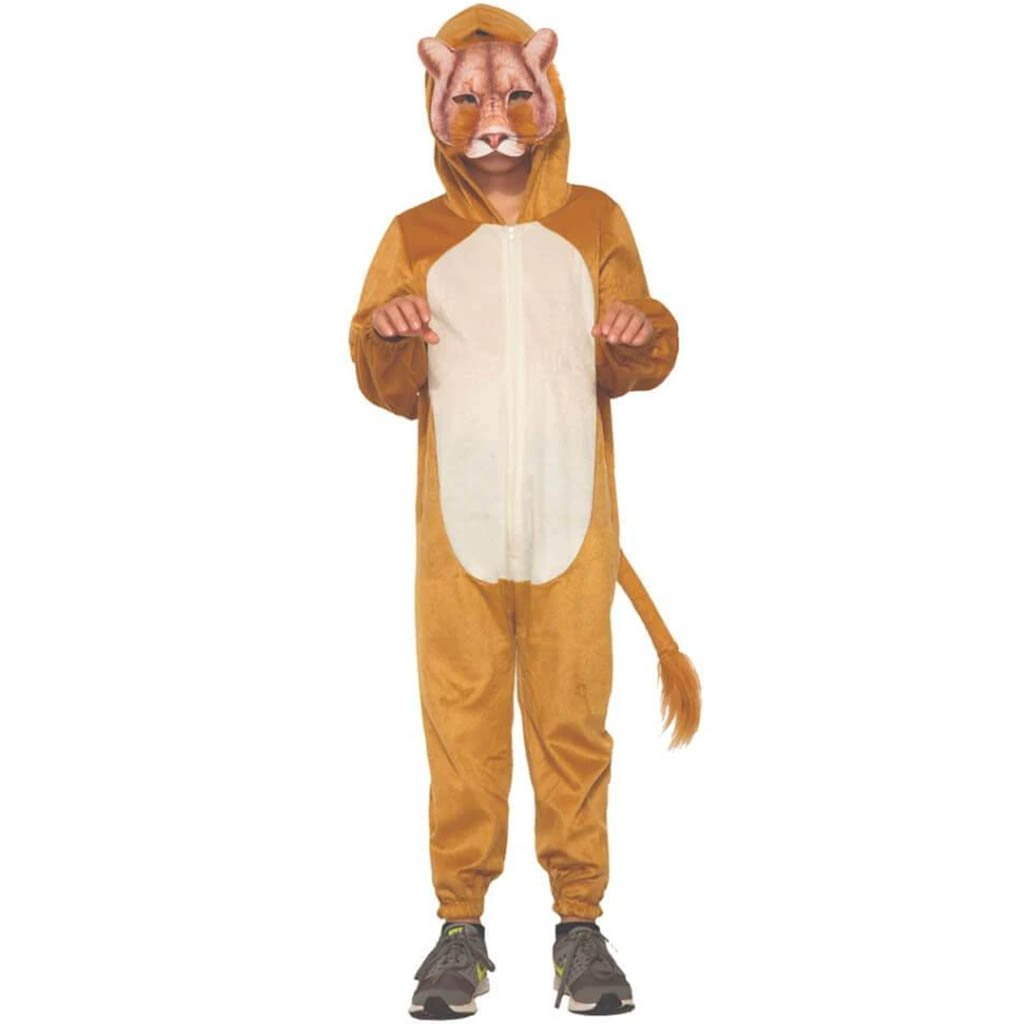 Lion Jumpsuit &amp; Mask Costume