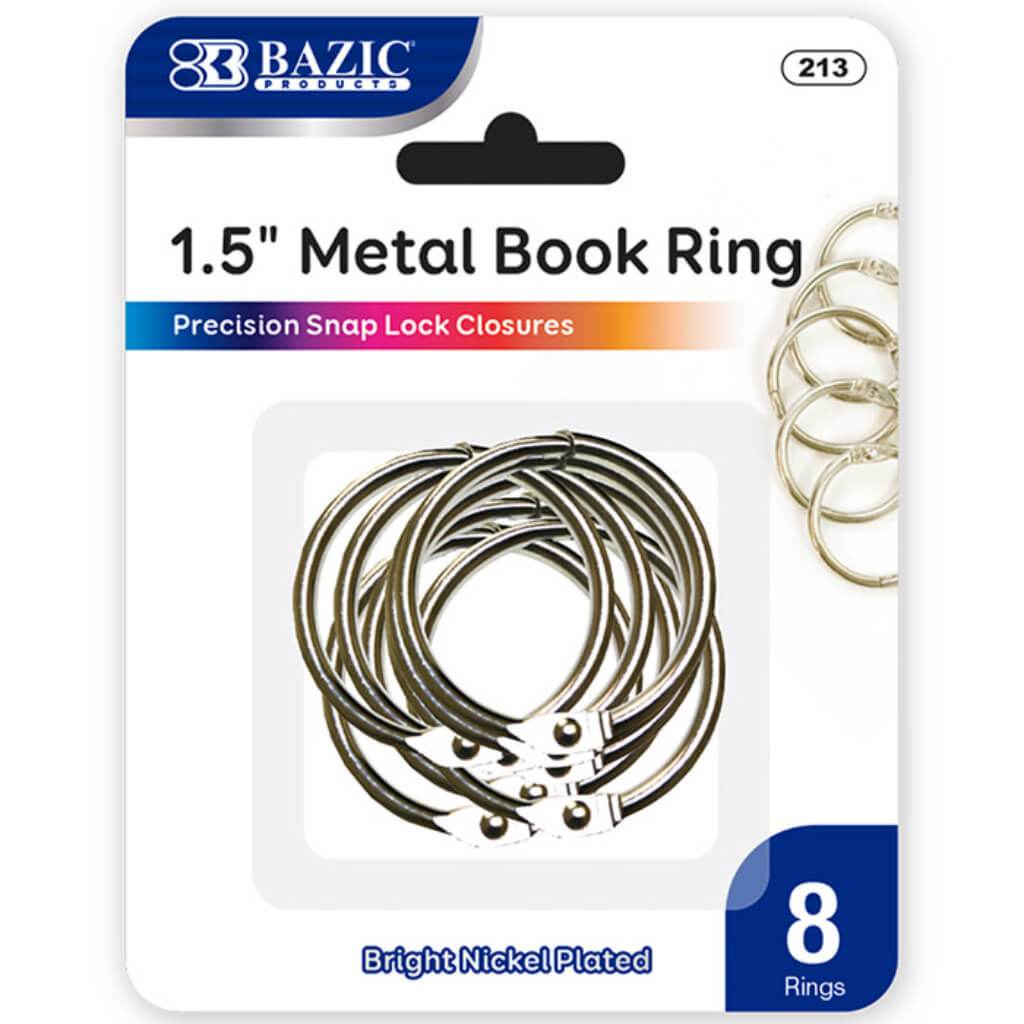 Metal Book Rings 1.5in 