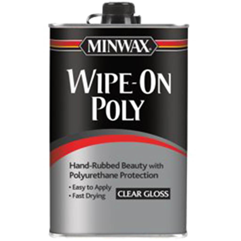 Wipe-On Poly Polyurethane Finish Clear Gloss Quart