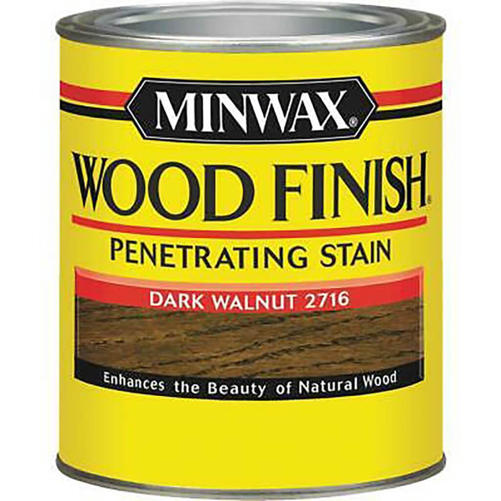 Finish Interior Wood Stain 1 Quart Dark Walnut