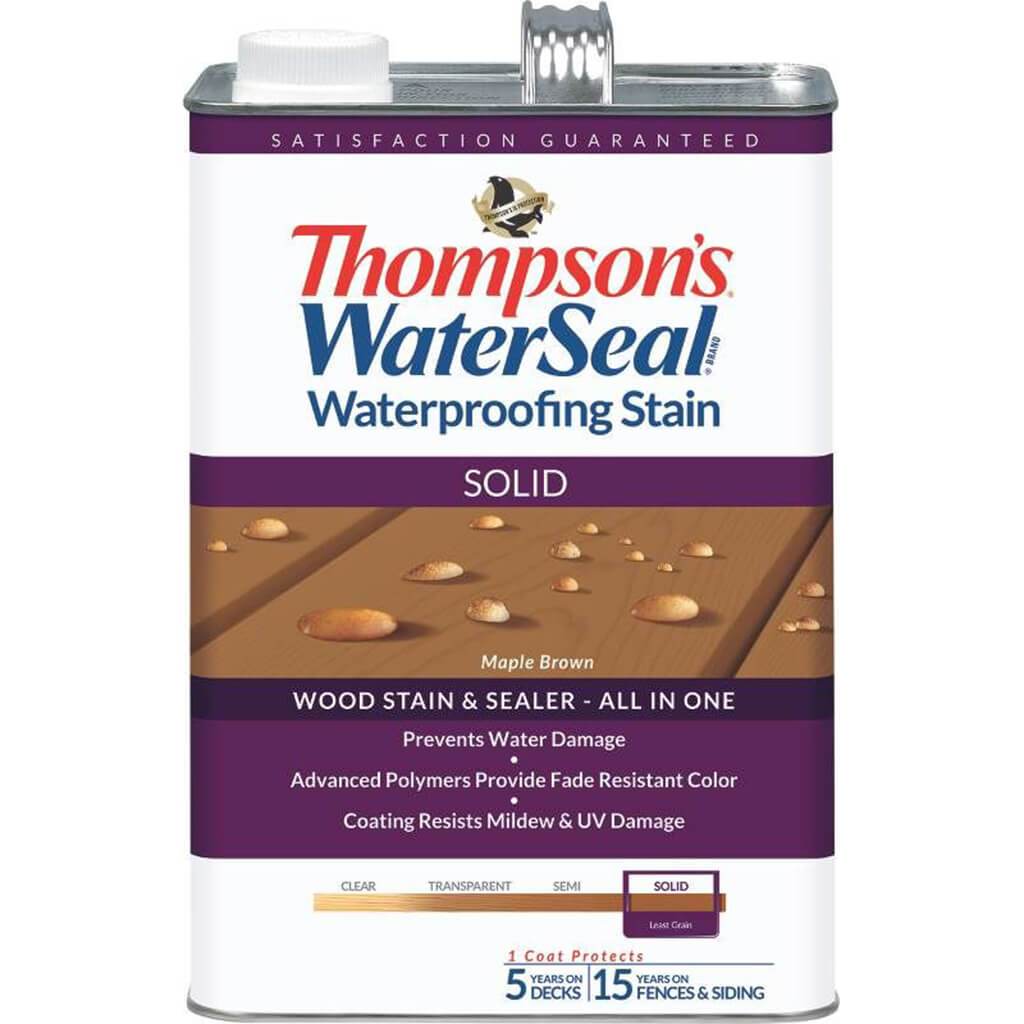 Thompson&#39;s WaterSeal Waterproofing Stain Maple Brown 1gal