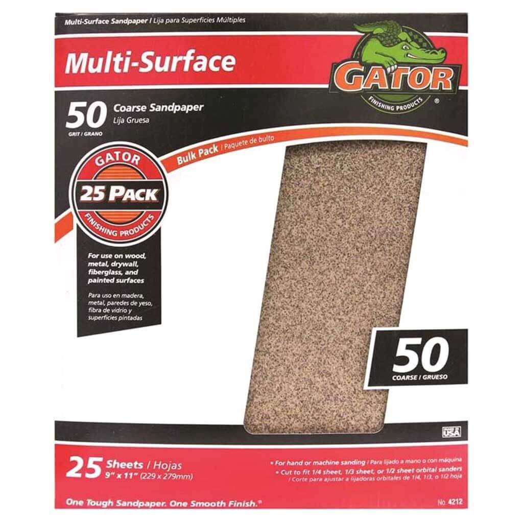 SANDPAPER AL OX 50GRT 9X11IN 