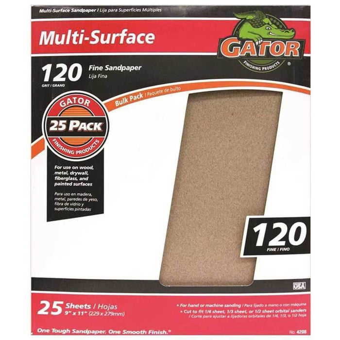 SANDPAPER AL OX 120GRT 9X11IN 