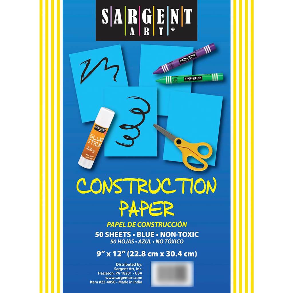 Sargent Art Construction Paper Pack 9in x 12in 50ct